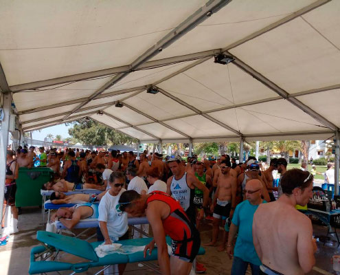 Crioterapia en Triatlon Cross Santa Pola Triwhite